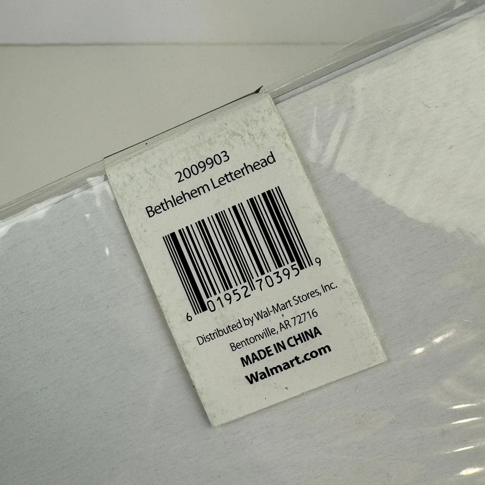 Sealed Holiday Time Christmas Three Wise Men Bethlehem Letterhead Printer Paper‎
